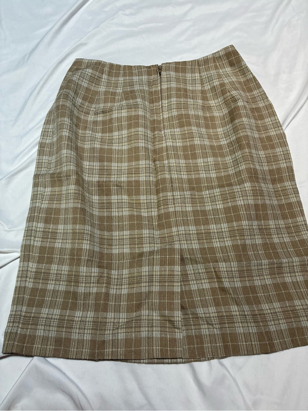 Carol Wren Vintage Plaid Pencil Skirt Size 8 - Picture 7 of 11